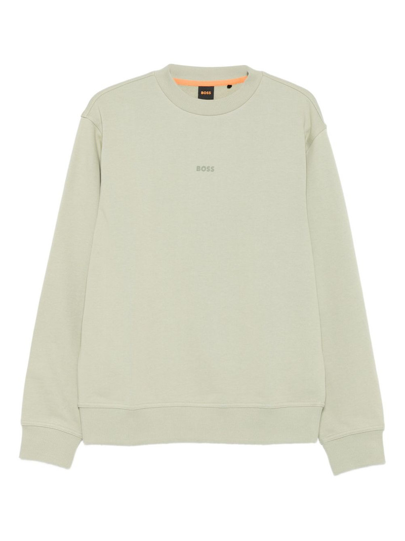 logo-print crew-neck sweatshirt 1