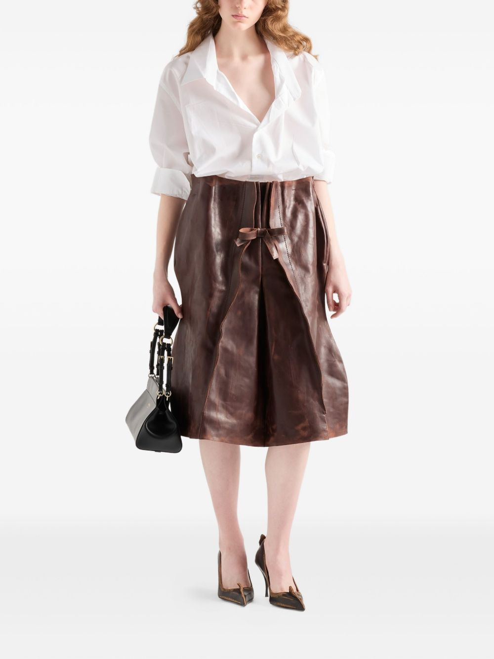 poplin button-fastening shirt - 2