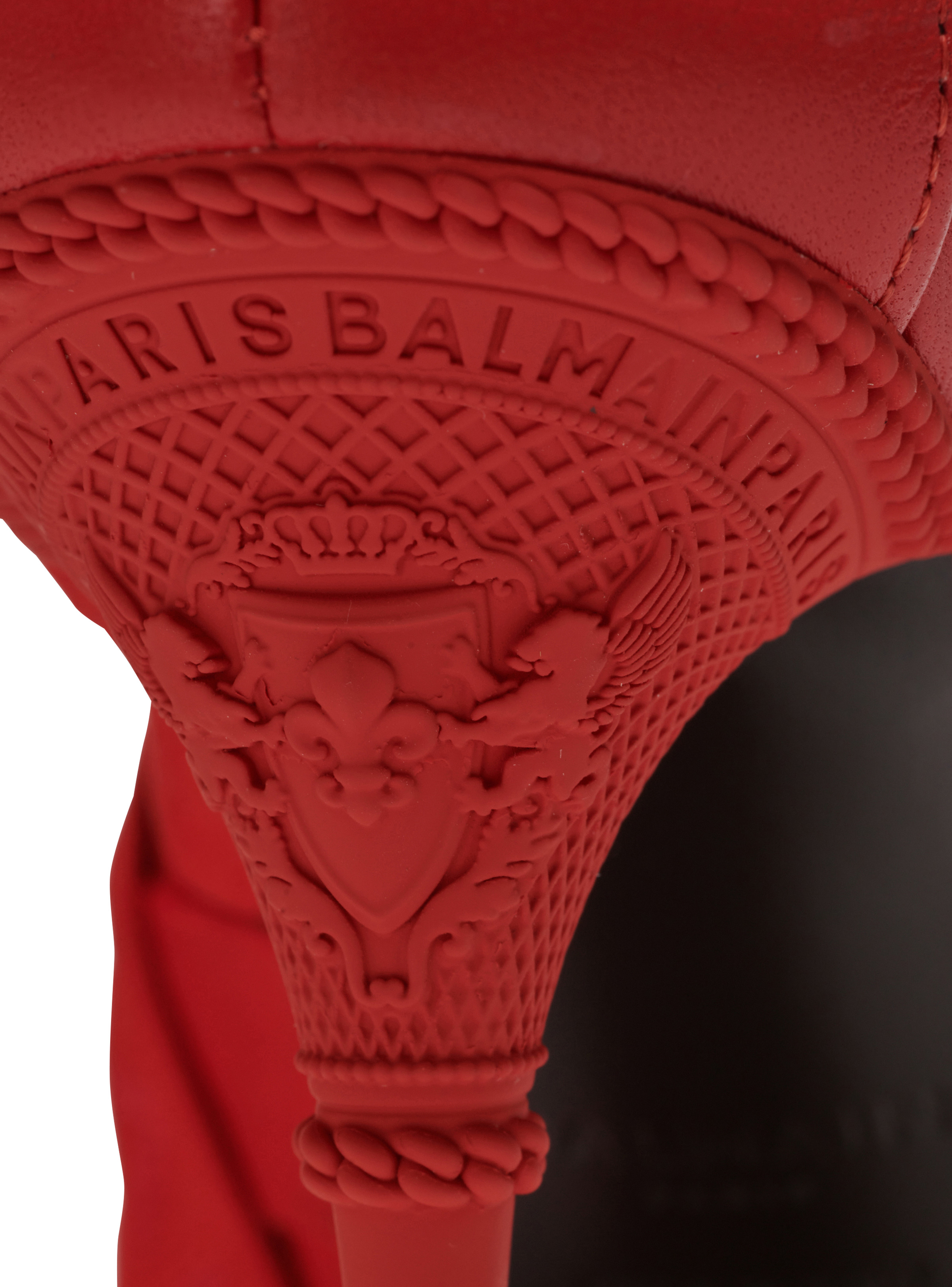 Moneta leather and elastic  sandals with Balmain logo - 5