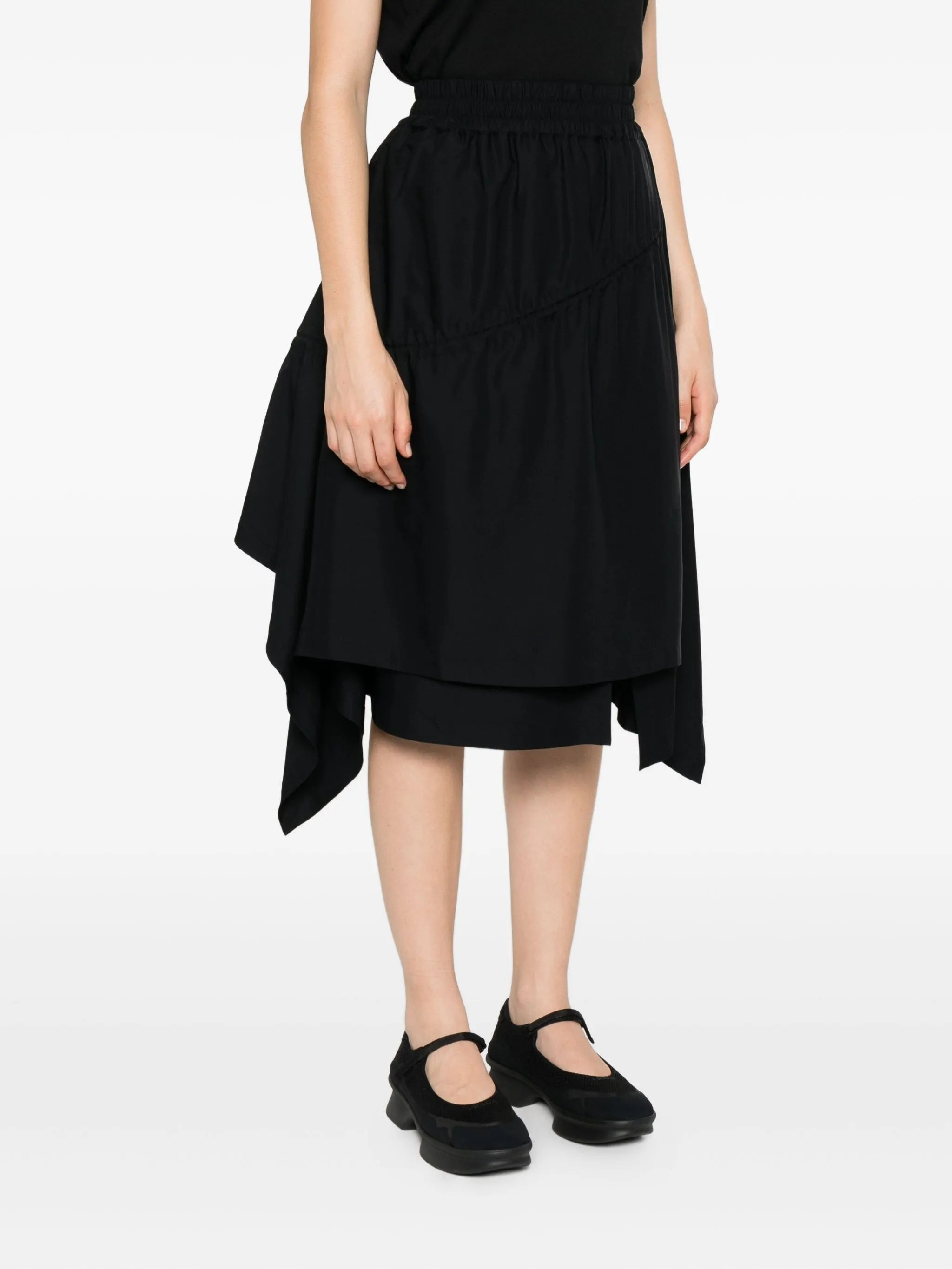 Y-3 Twill Asymmetrical Midi Skirt - 3