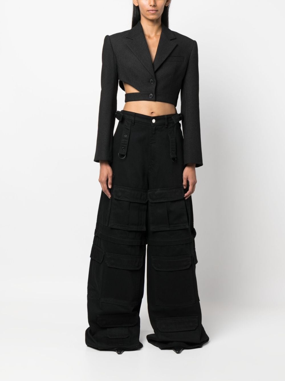 detachable-legs cargo jeans - 2