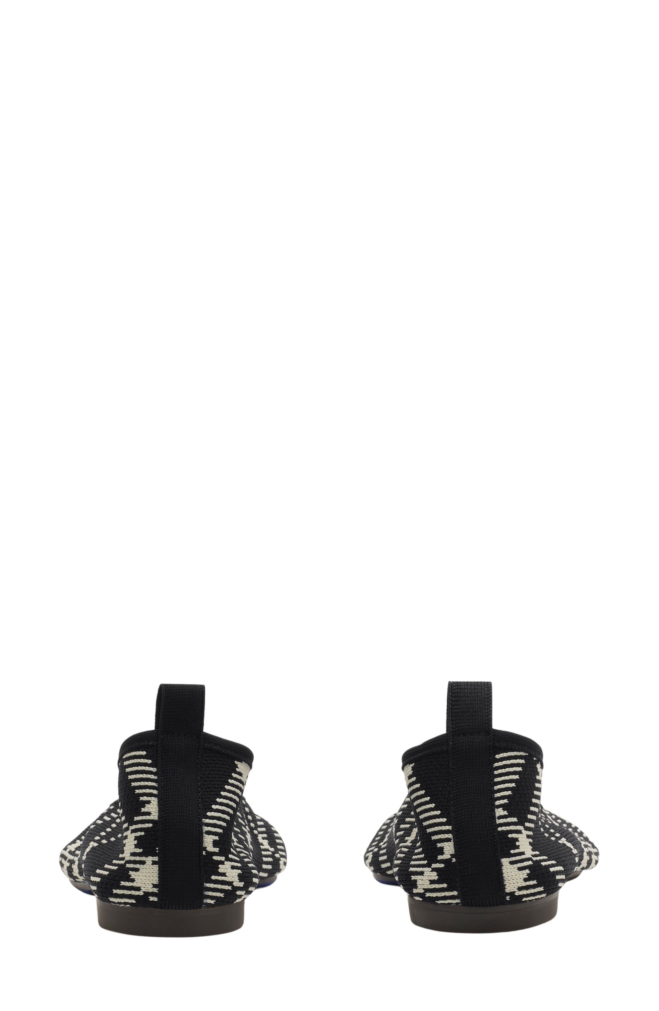 burberry Baby Check Knit Ballerina Flat in Black/Calico Ip Check at Nordstrom - 6