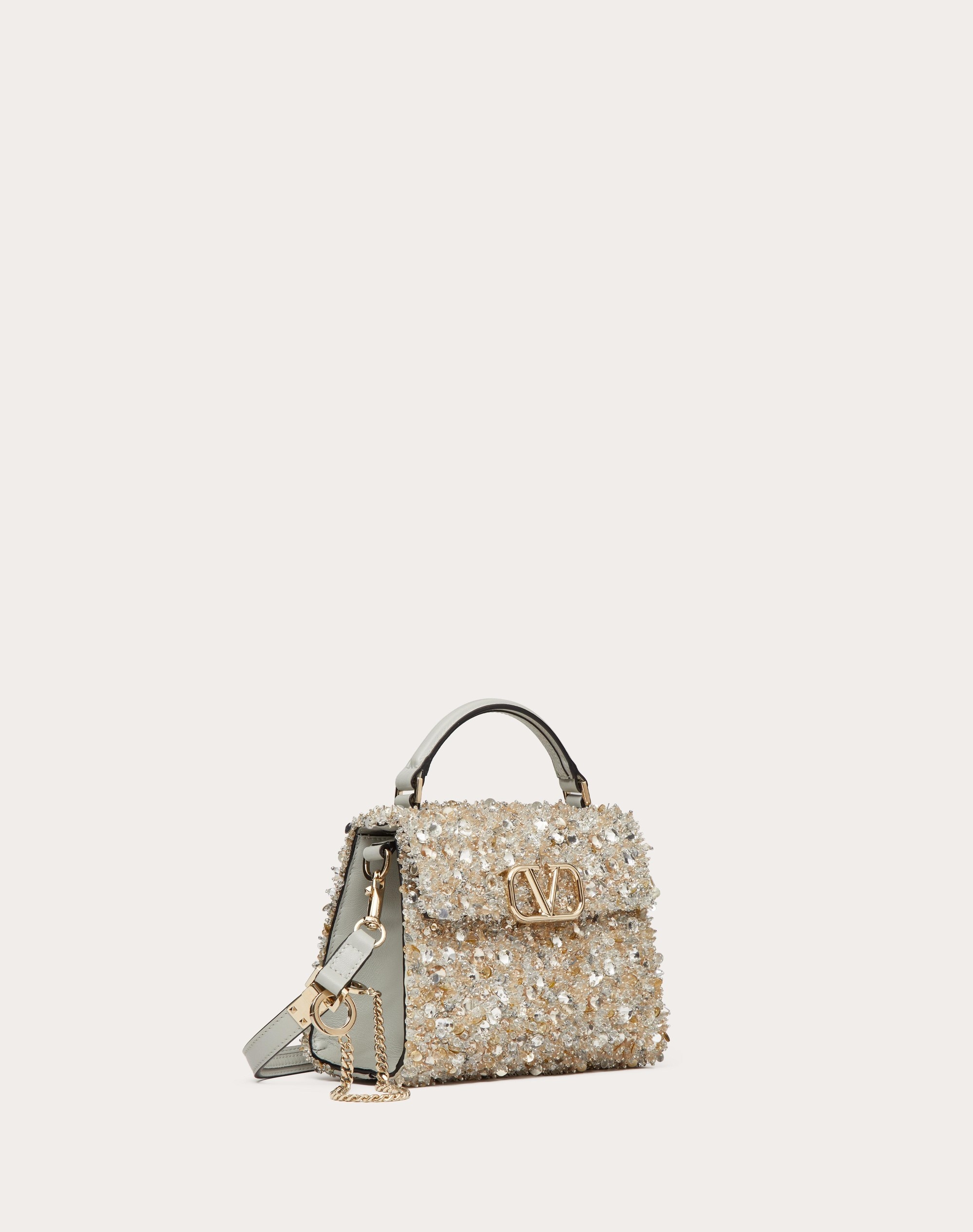 MINI VSLING HANDBAG WITH 3D EMBROIDERY - 3
