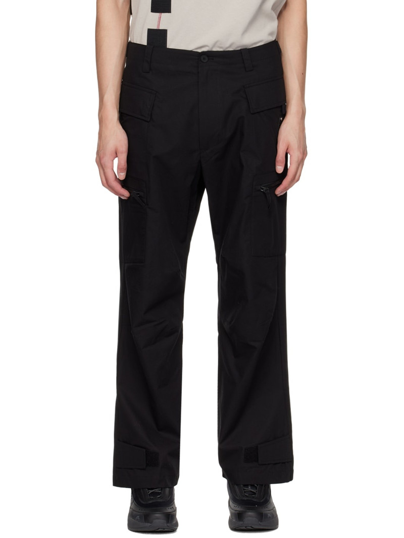 Black Zip Cargo Pants 1