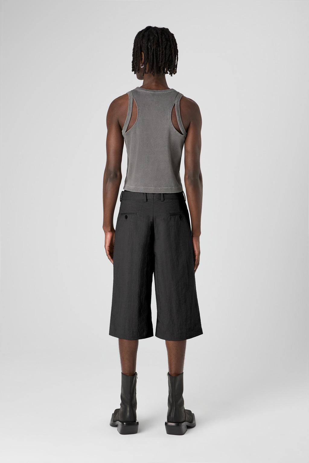 Black Technical Suit Shorts - 5