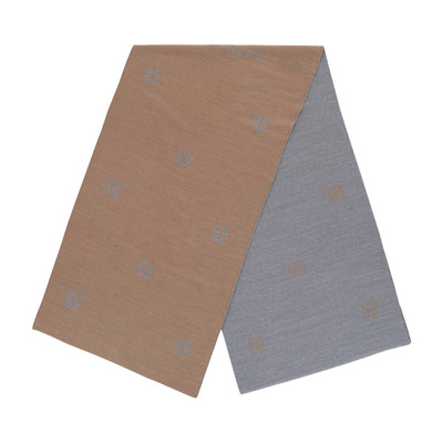 Givenchy Givenchy 4G Check Jacquard Scarf 'Grey' outlook