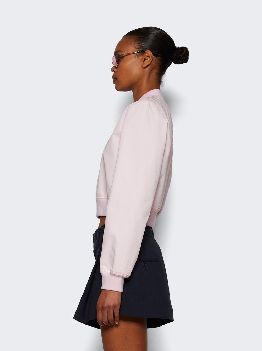 Bomber With Back Embroidery Baby Pink - 3