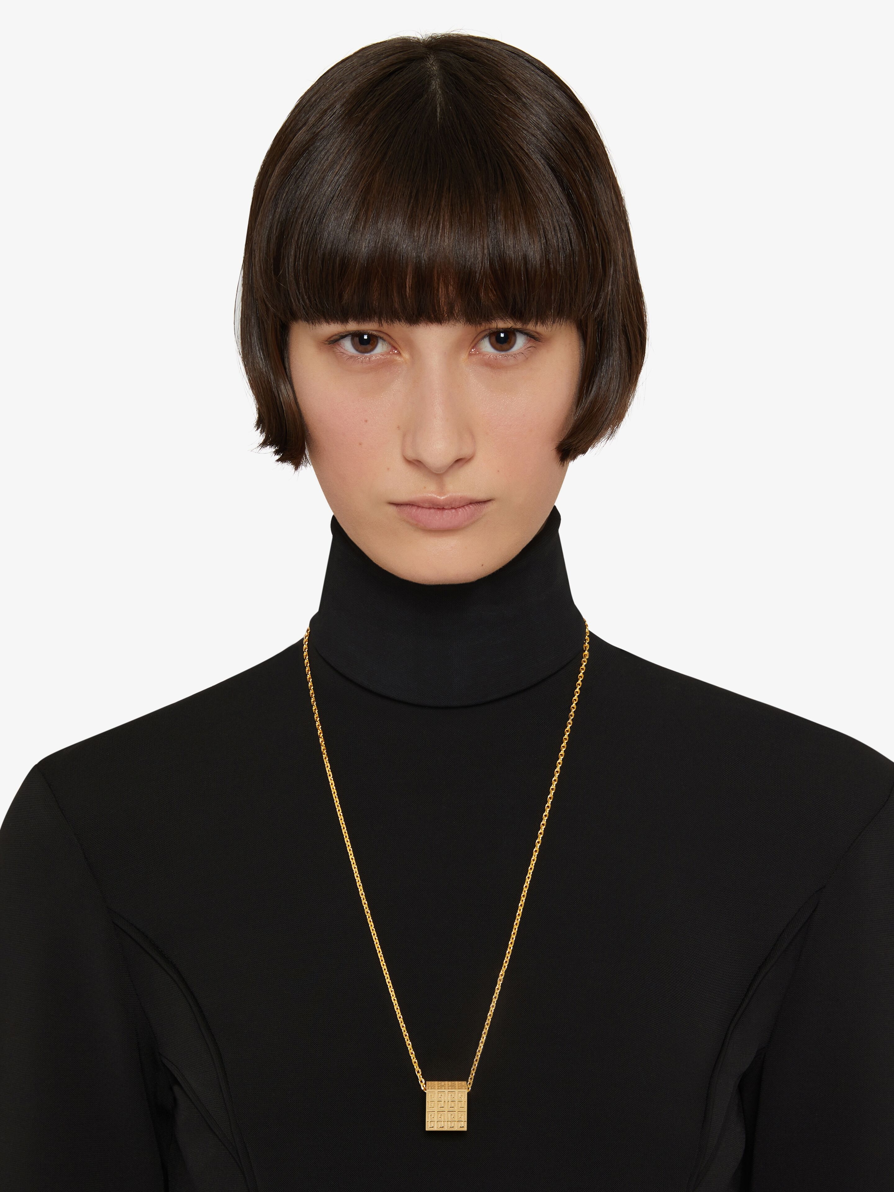 G SQUARE RING WITH CHAIN - 3