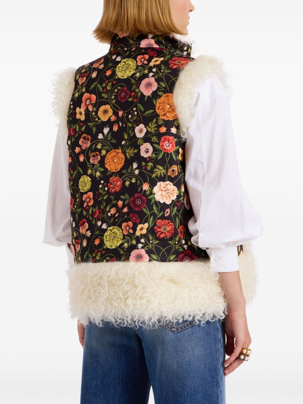 sleeveless folk jacket - 3