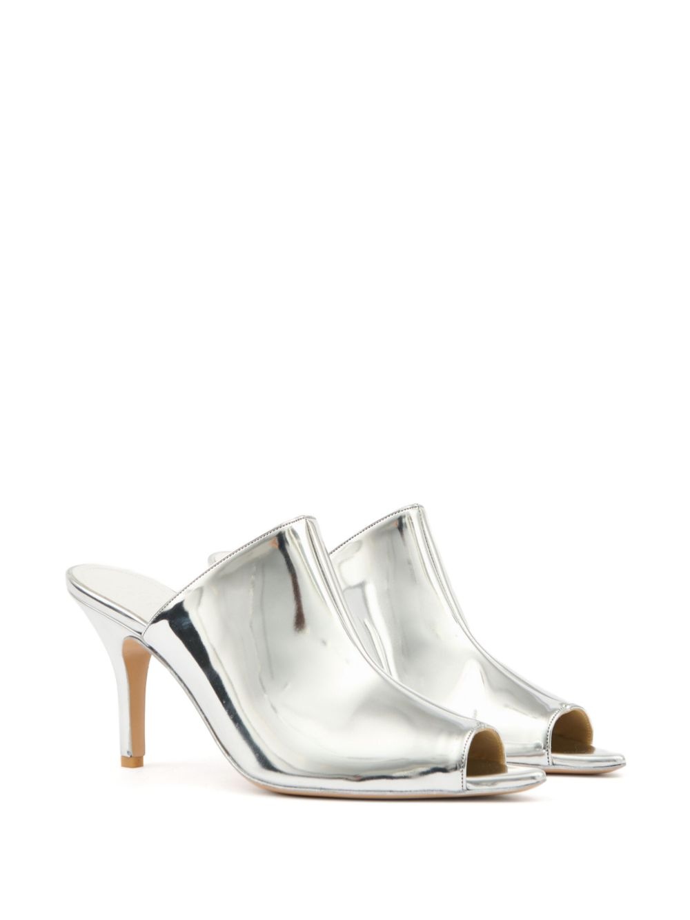 metallic-effect mules - 2