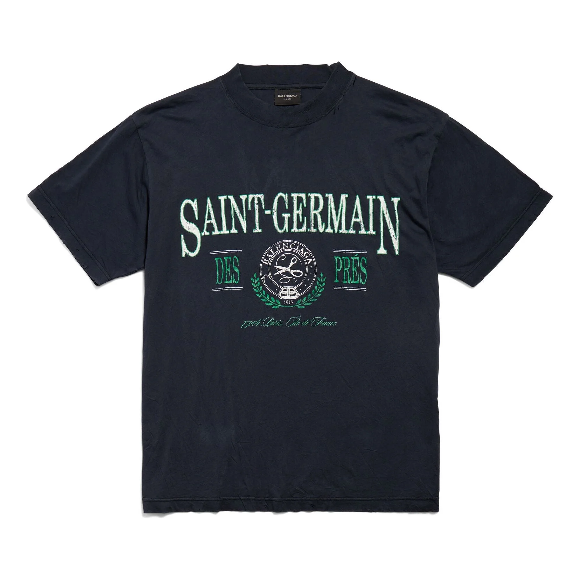 Saint Germain 티셔츠 어두운 파란색에 작은 적합 - 1