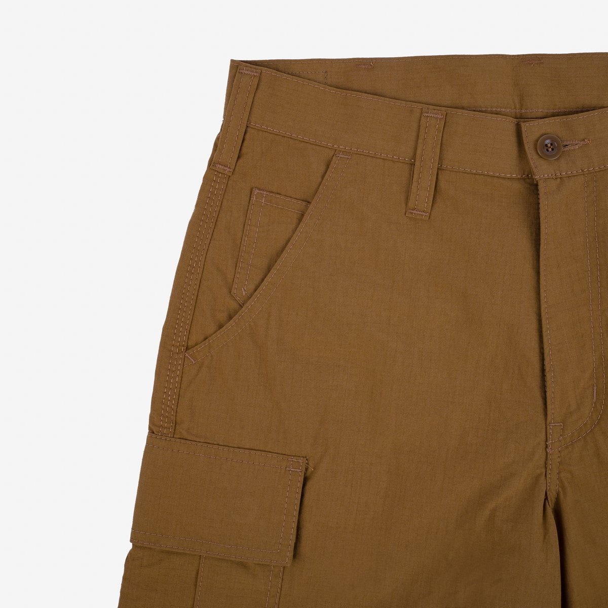 IH-736-BRN Ripstop Cargo Shorts - Brown - 6