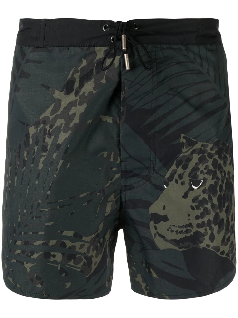 Leopard Nocturne printed swim shorts - 1