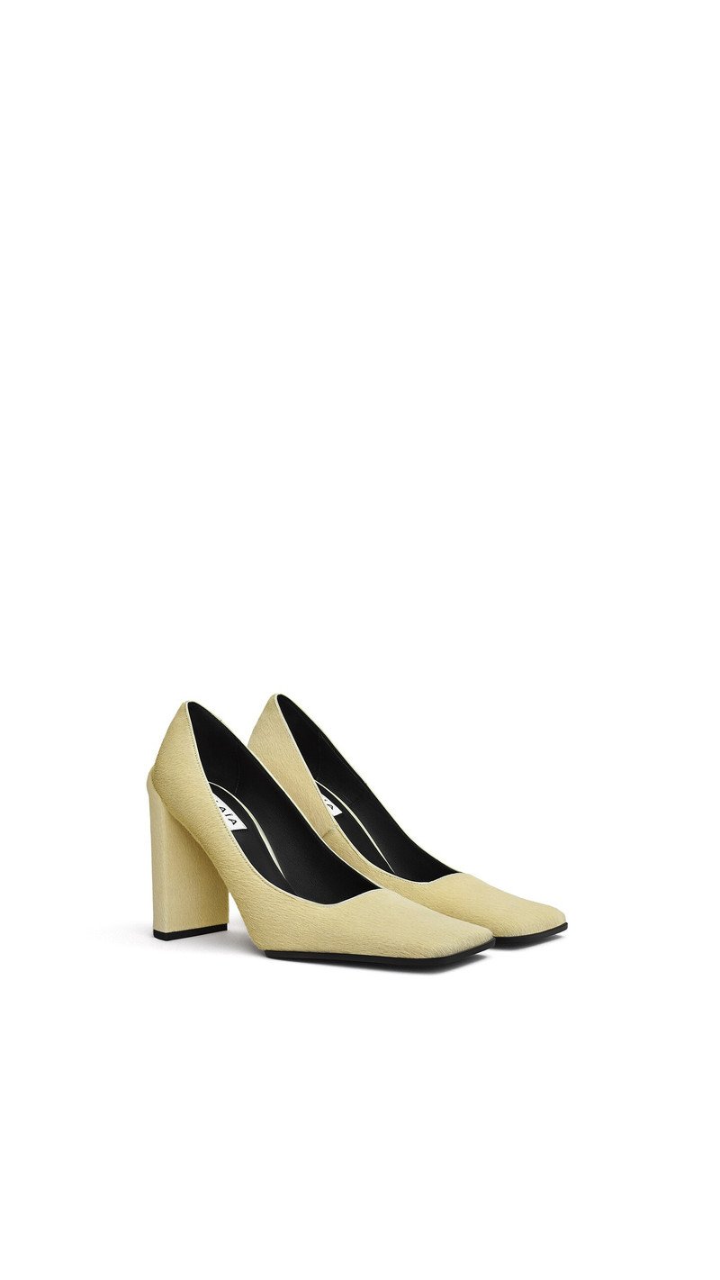 Alaïa SQUARE PUMPS IN HAIRCALF outlook
