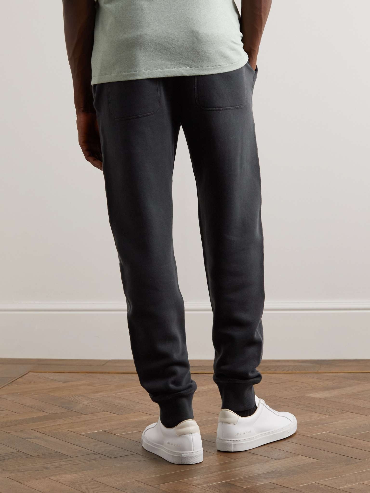 Tapered Garment-Dyed Cotton-Jersey Sweatpants - 4