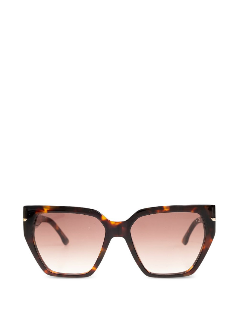 geometric-frame sunglasses 1