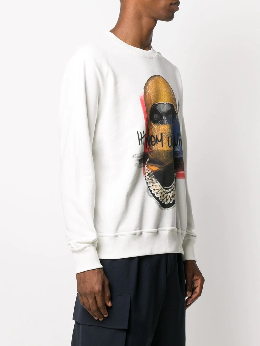 logo print sweatshirt - 3