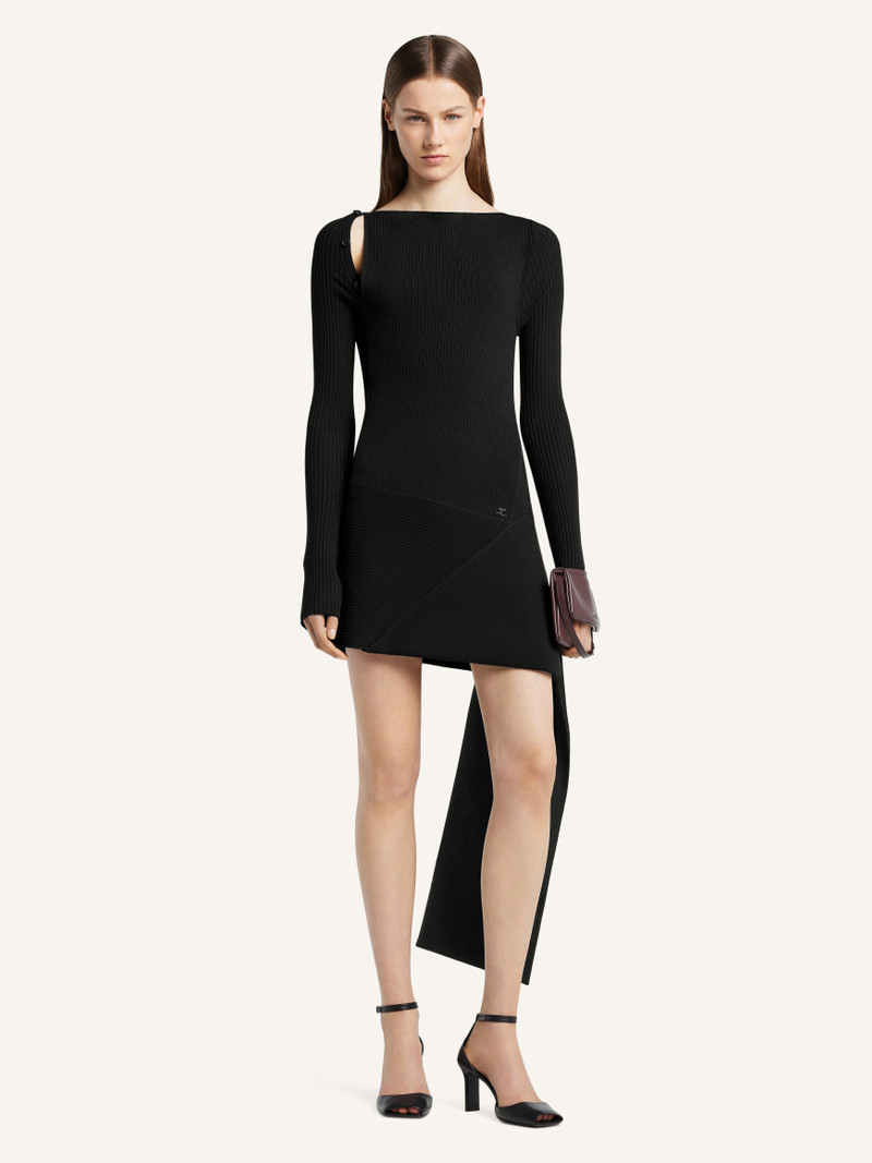 courrèges FOLD BUTONNED KNIT DRESS outlook