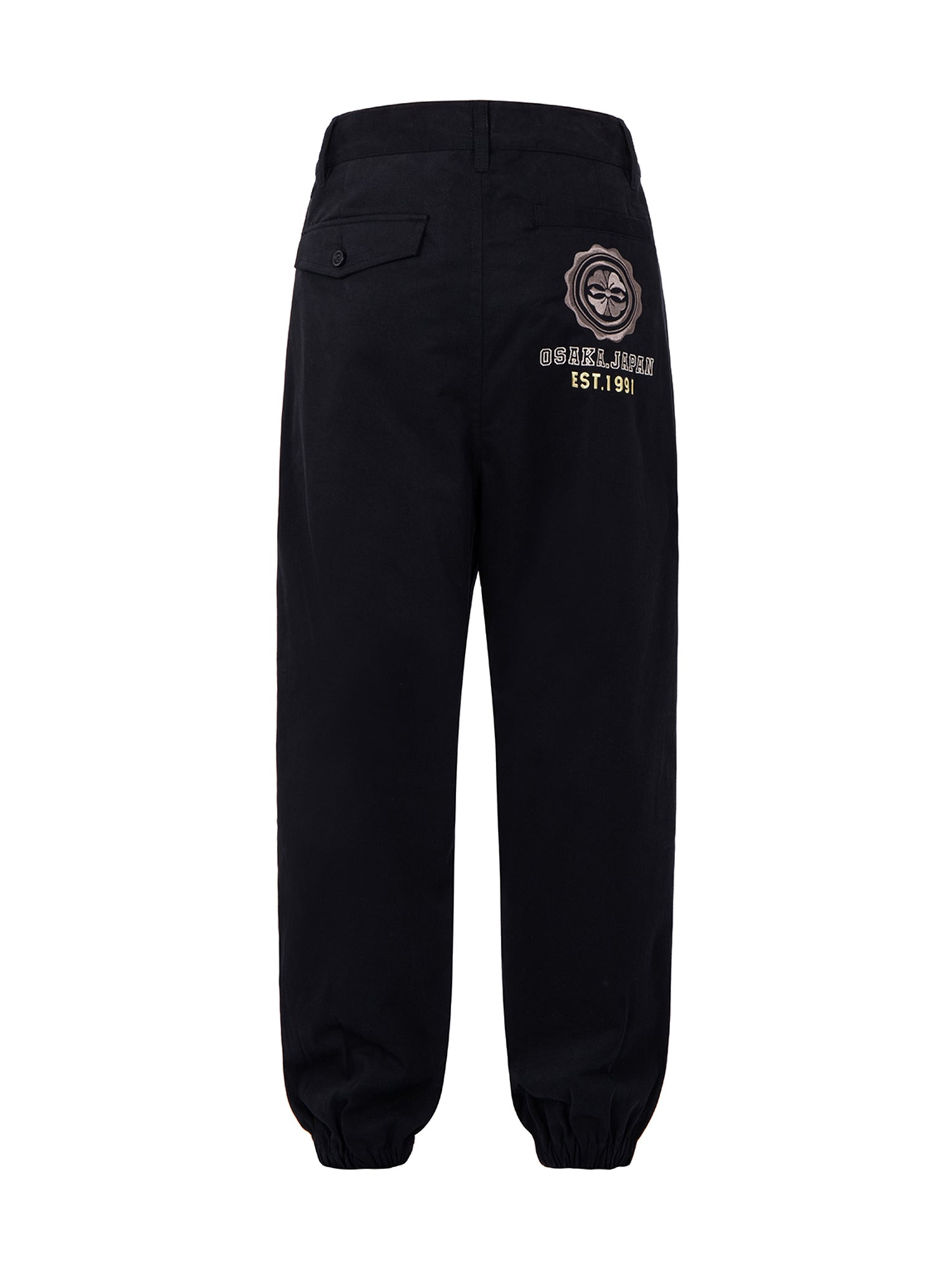 KAMON EMBROIDERY WIDE LEG JOGGERS - 11