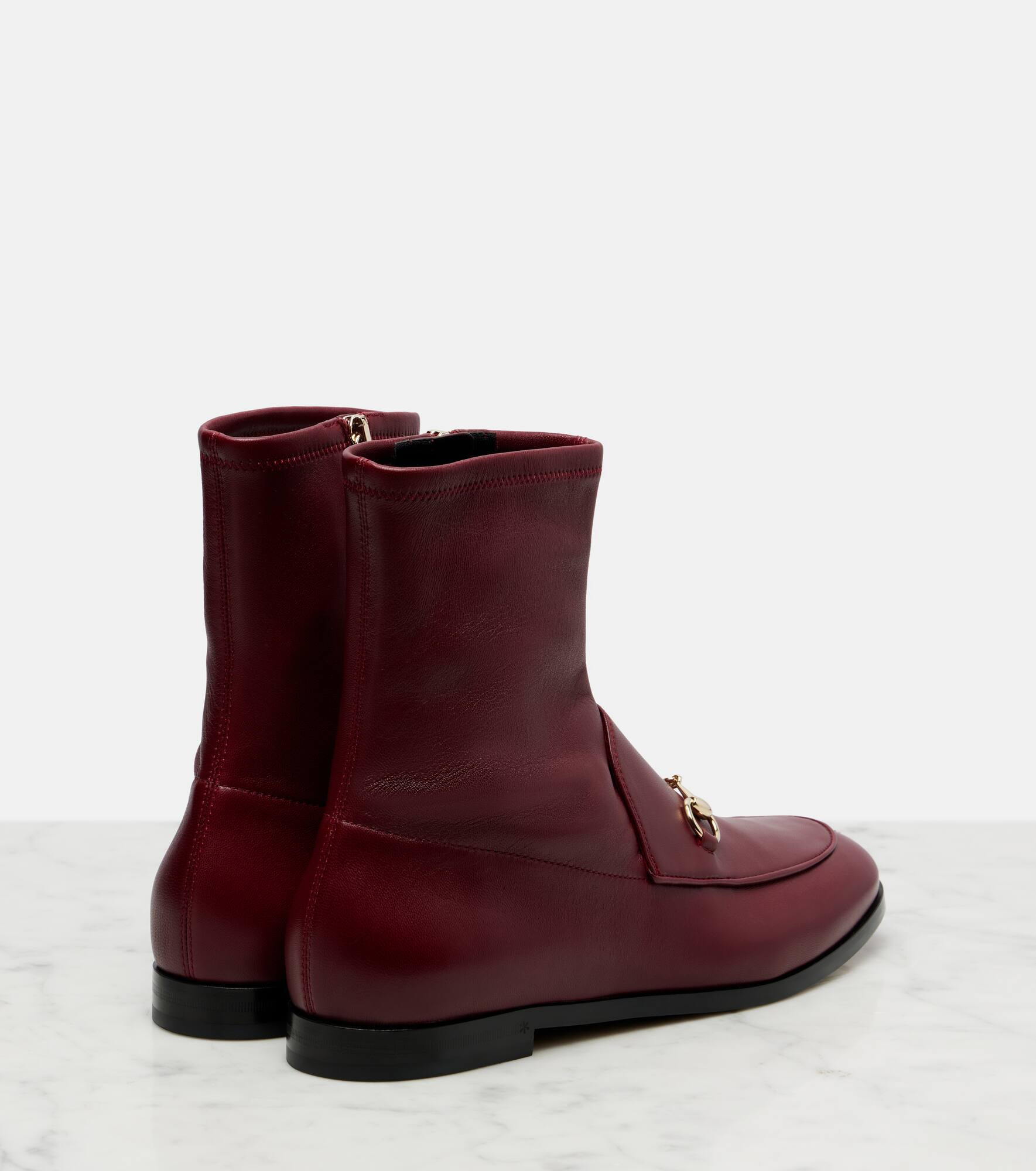 Horsebit leather ankle boots - 2
