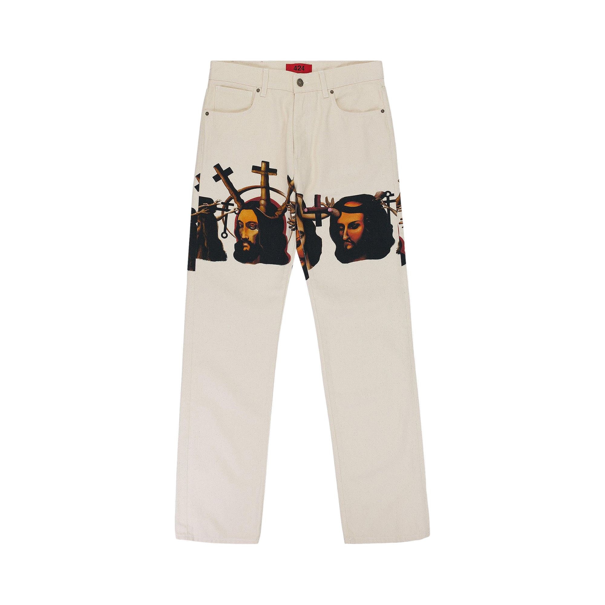 424 Graphic Baggy Jeans 'Multicolor' - 1