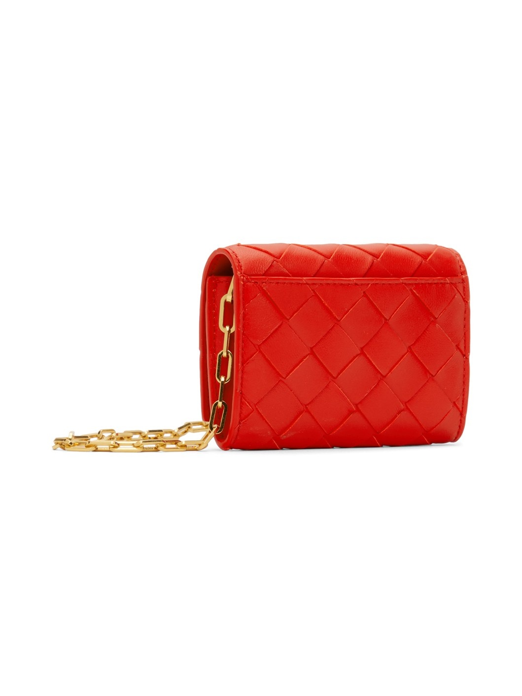 Red Intrecciato Bag - 3