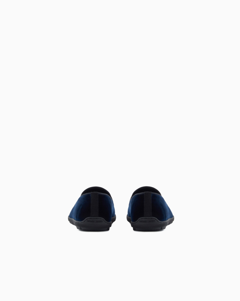 GIORGIO ARMANI VELVET CASUAL LOAFERS outlook