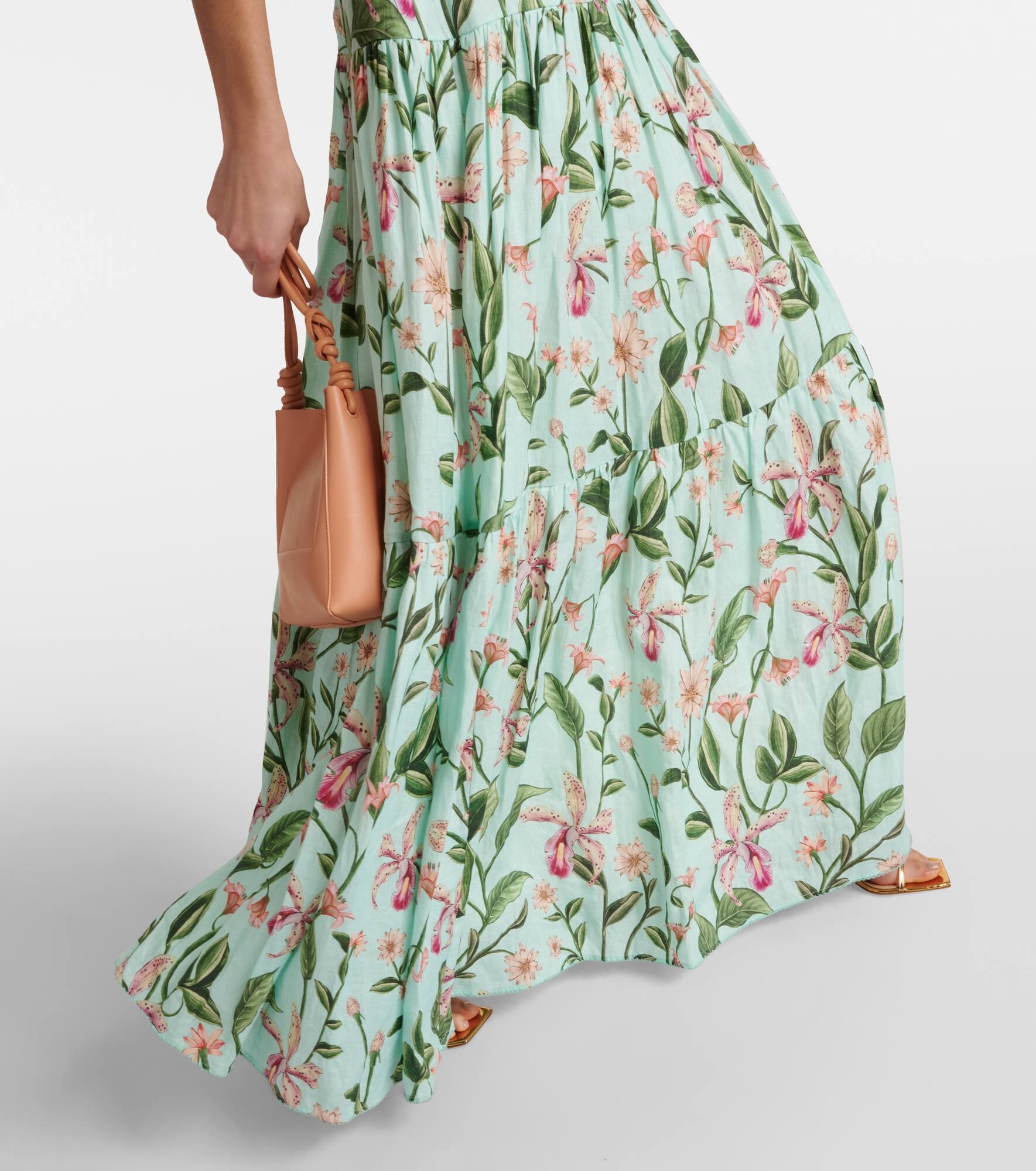 Lima floral cotton maxi dress - 6