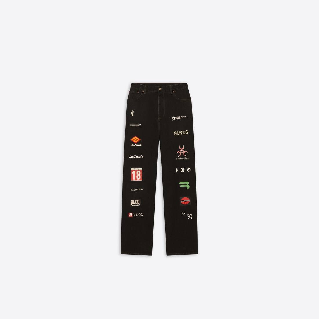 Gamer Baggy Jeans in Black - 1