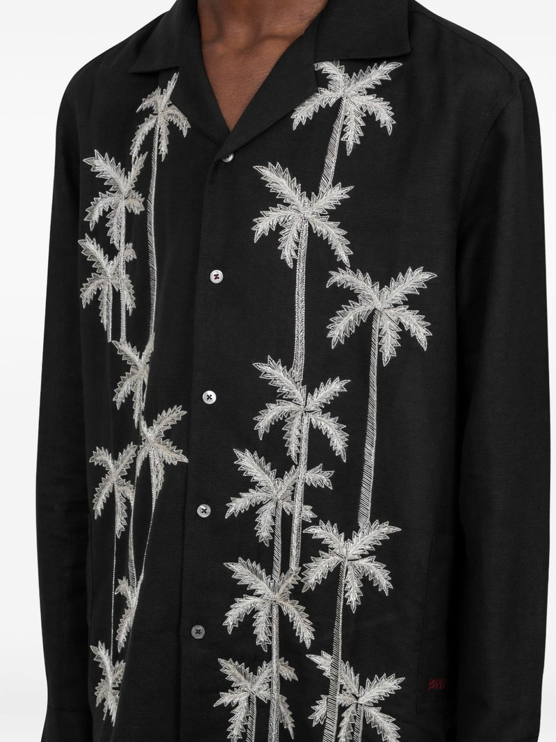 palm-tree embroidered shirt 5