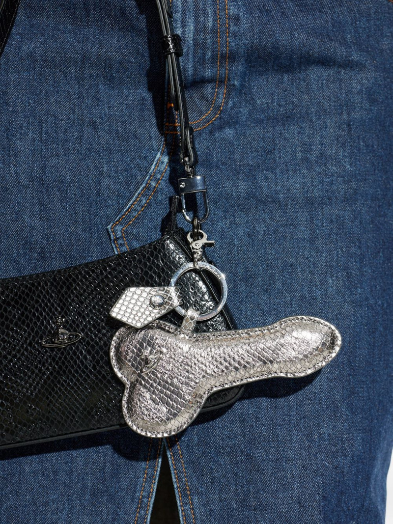 orb-detail leather keyring 5