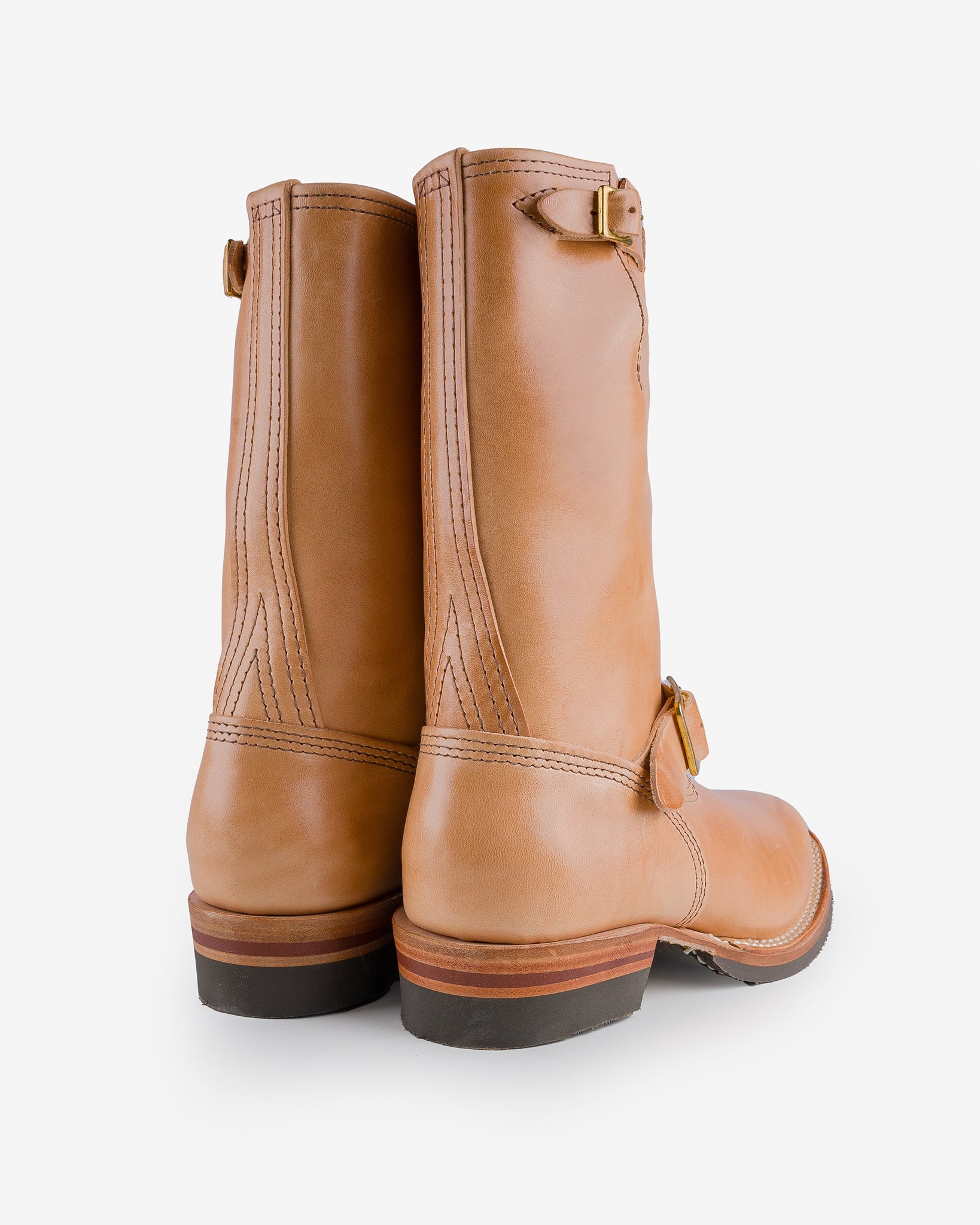 WESCO-MRLOU-NATH Wesco® - 10" Horsehide  Engineer Boot - Natural. The "Mister Lou" - 4