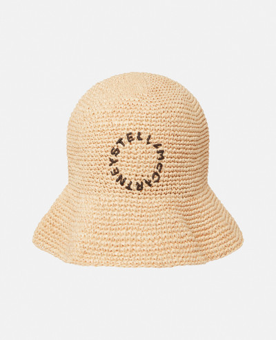 Stella McCartney Logo Raffia Bucket Hat outlook