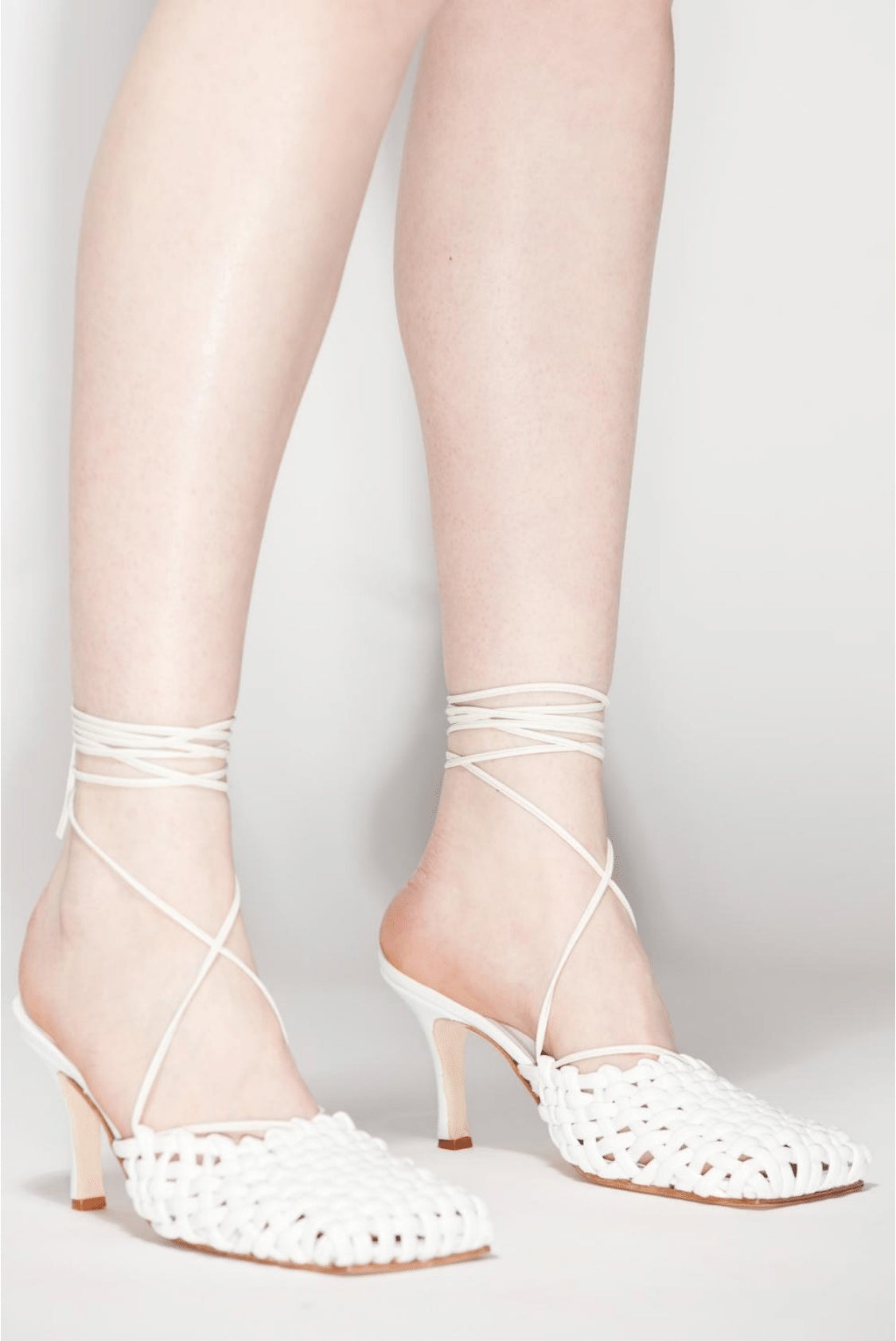 URSULA WEAVE SHOES WHITE - 6