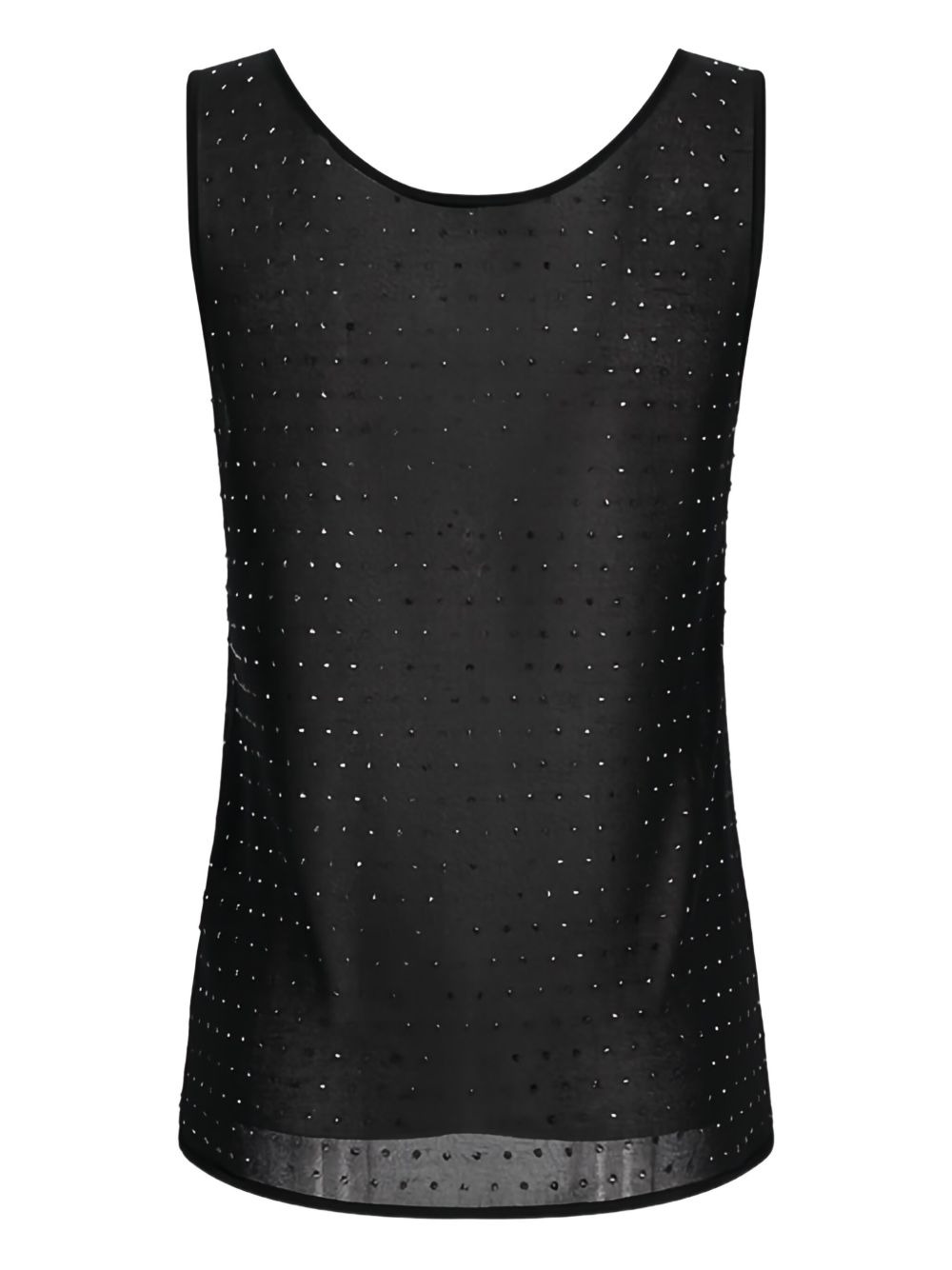 crystal-embellished sleeveless top - 2
