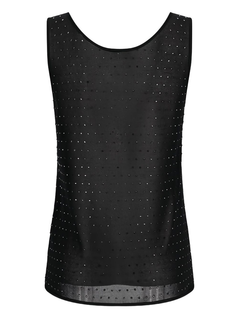 Blumarine crystal-embellished sleeveless top outlook