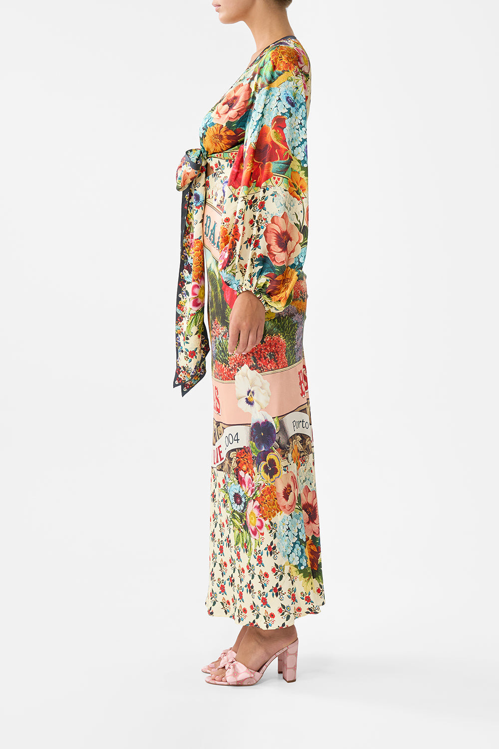 BLOUSON SLEEVE BIAS DRESS - 4