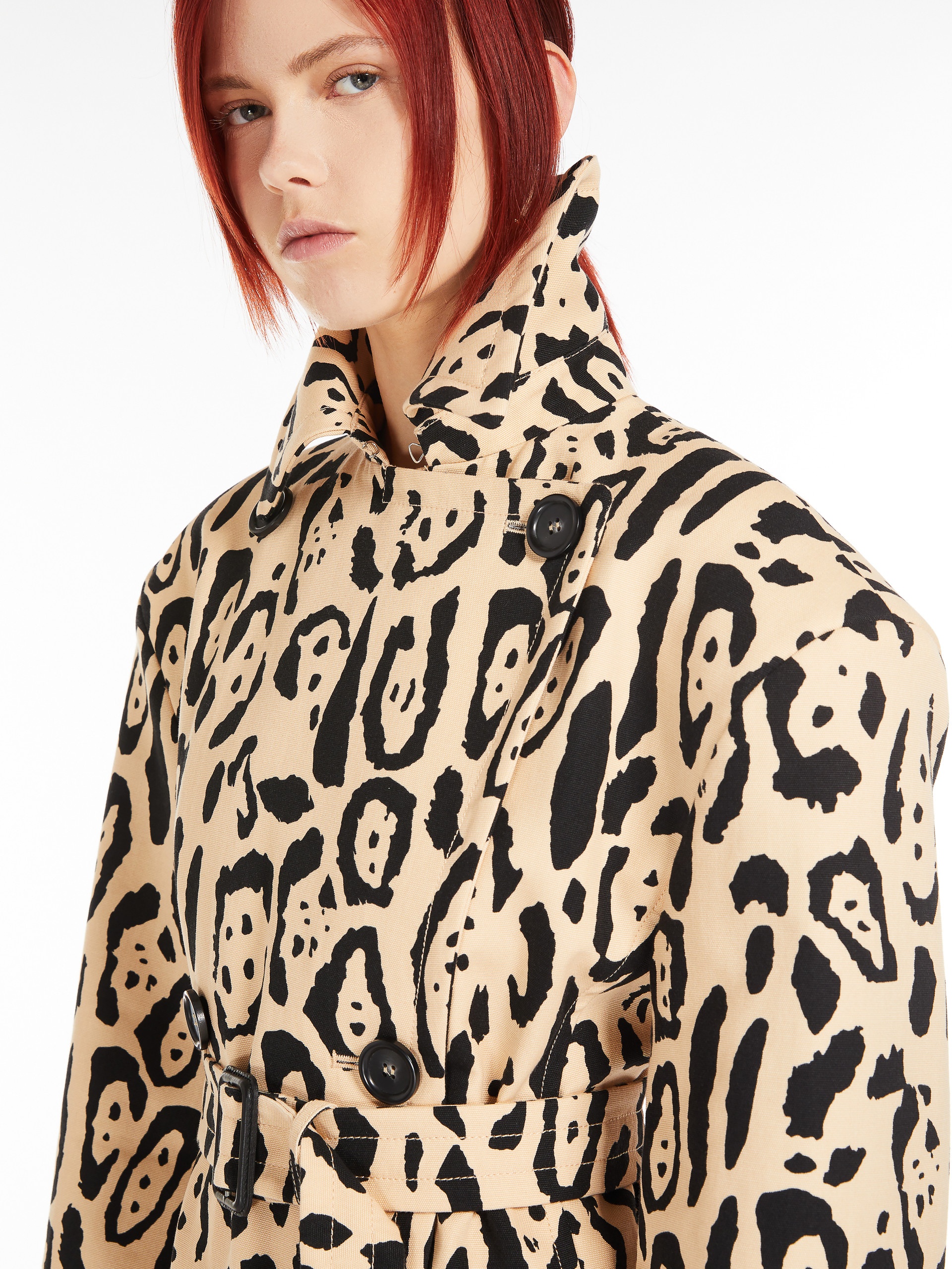 GREMBO Animal-print trench coat - 5