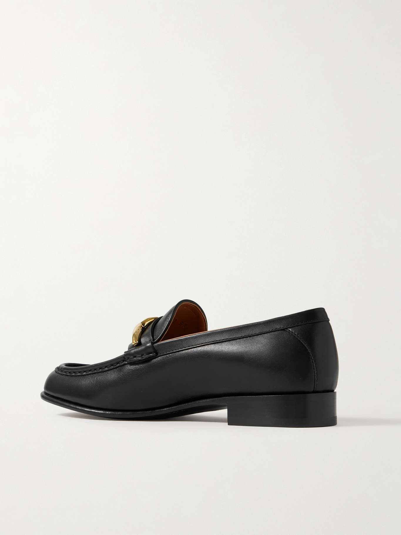 VLOGO embellished leather loafers - 3