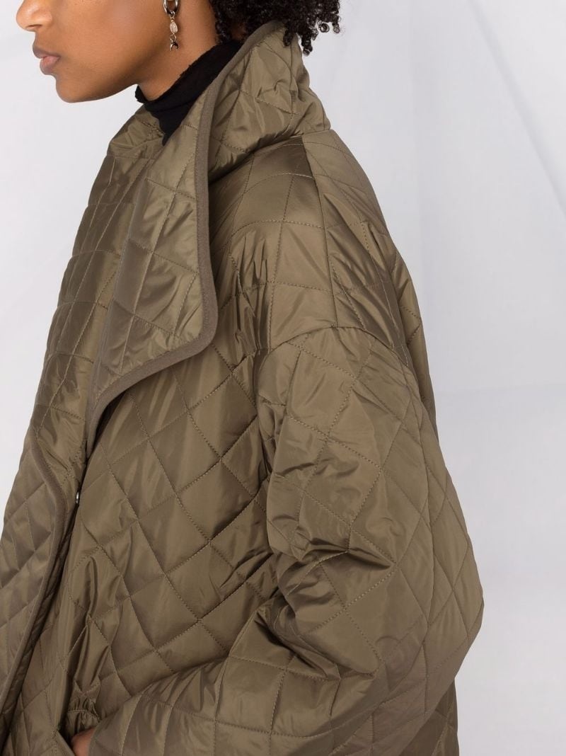 diamond-quilted recycled-polyester coat - 3