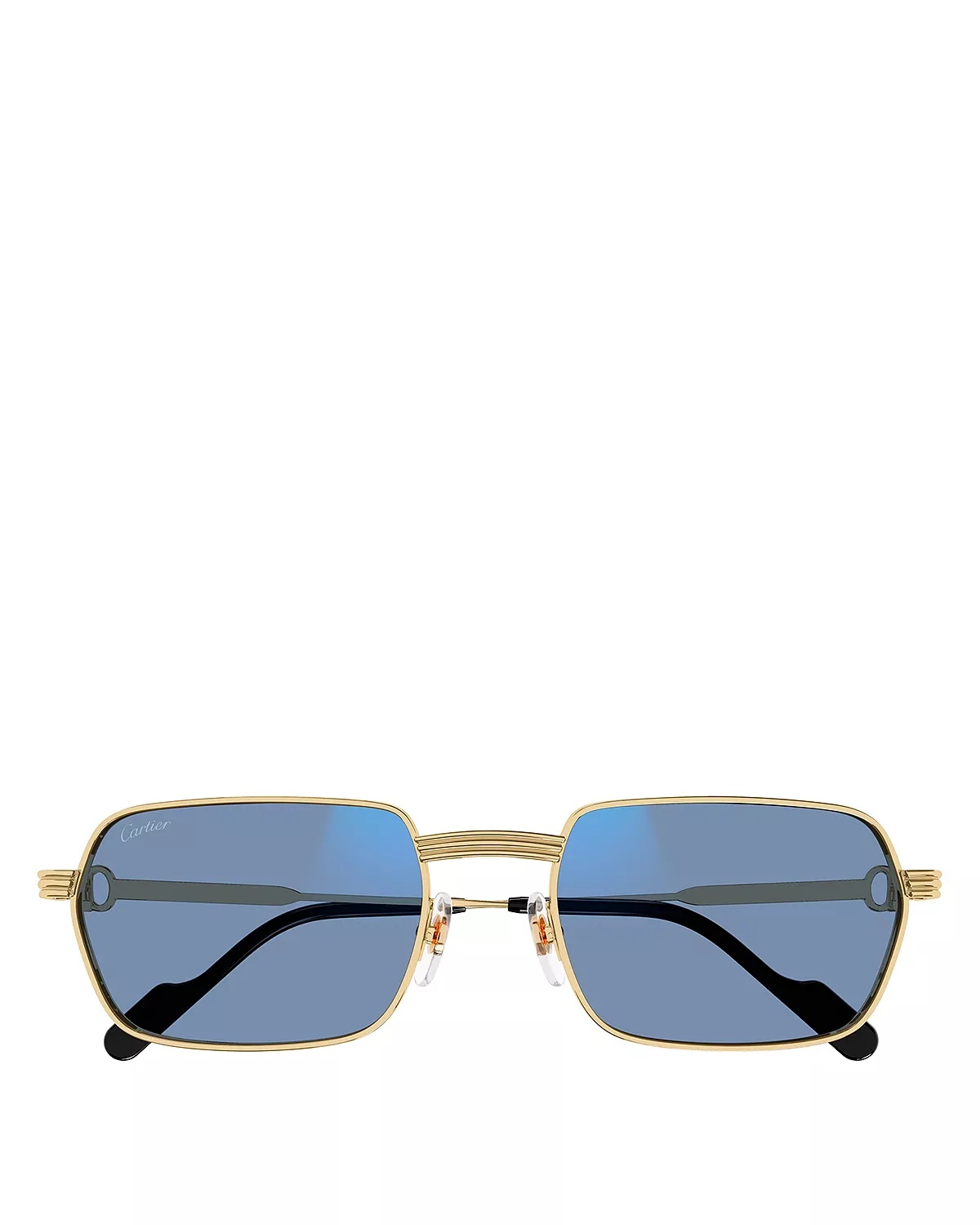 Premiere De Cartier 24 Carat Gold Plated Photochromatic Rectangular Sunglasses, 56mm - 5