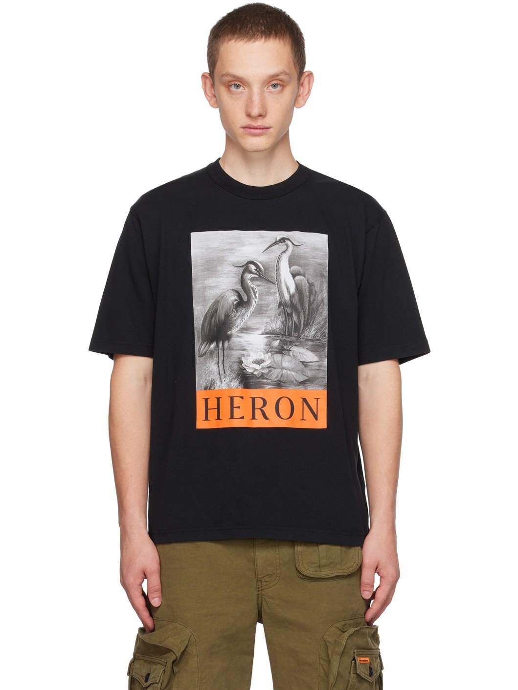 Black 'Heron' T-Shirt - 1