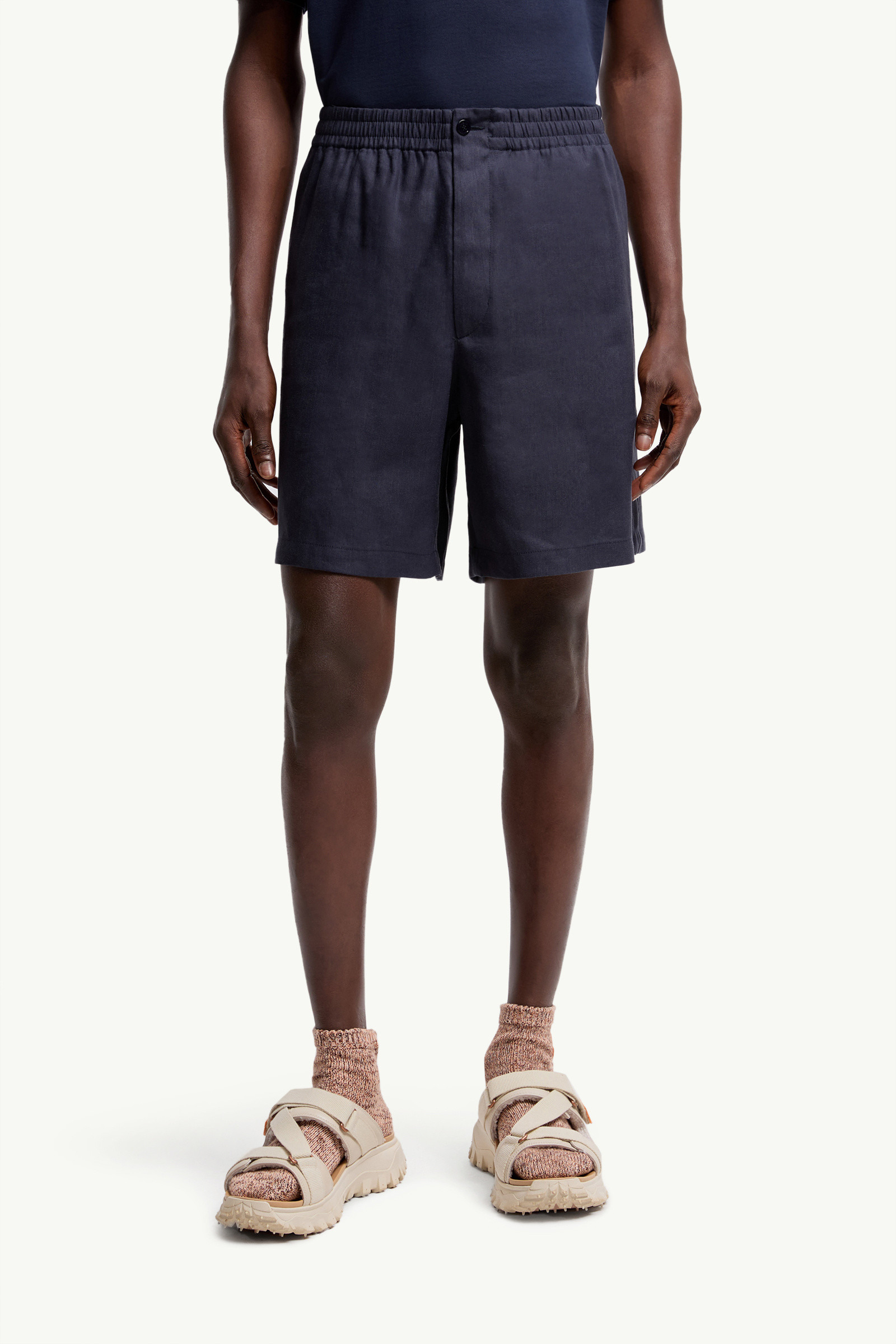Moncler x Gilga Farm by Donald Glover Linen Blend Shorts - 3