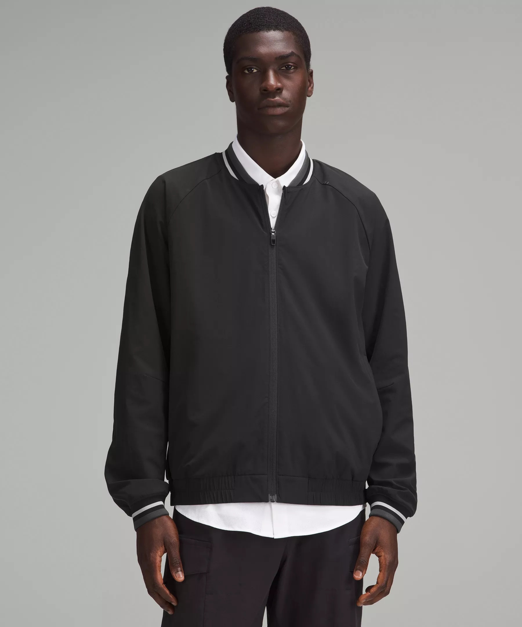 Relaxed-Fit Workout Bomber Jacket - 1