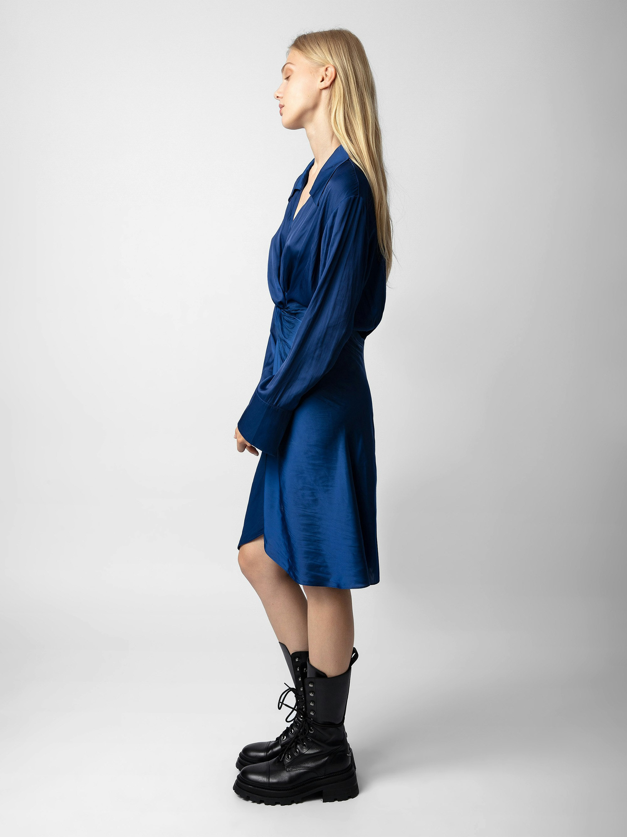 Rozo Satin Dress - 4