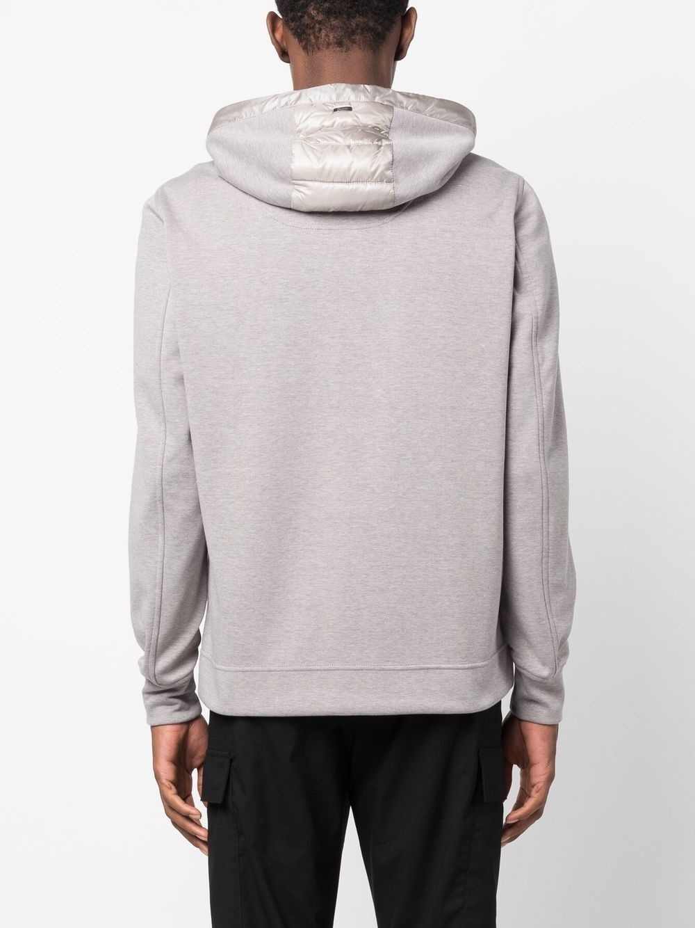 contrasting-sleeves padded jacket - 4