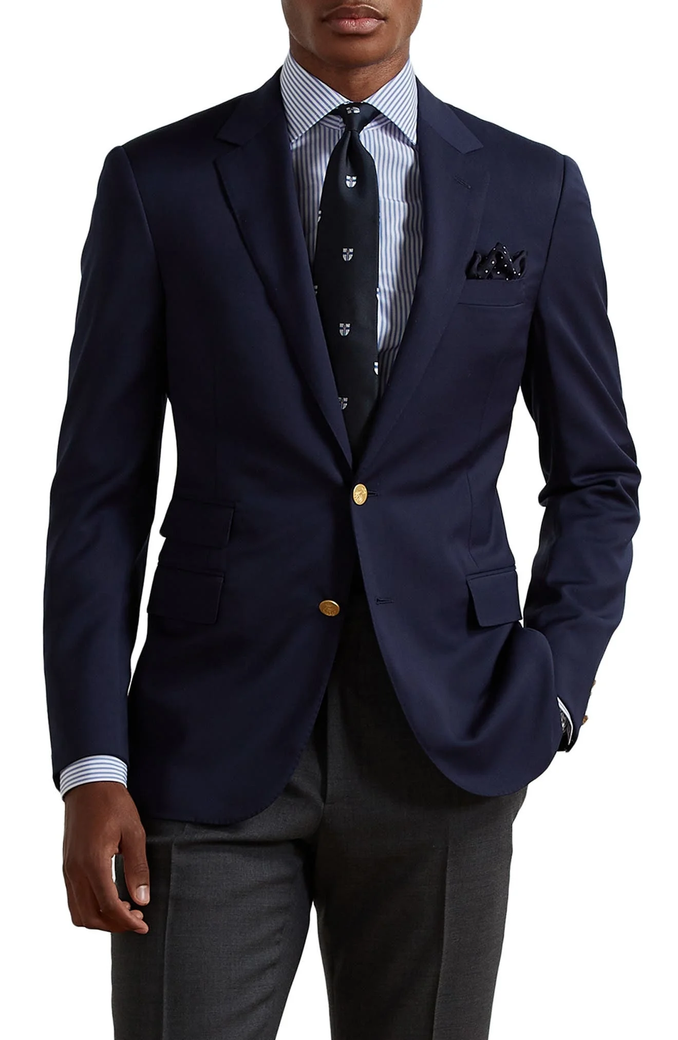 Gregory Hand Tailored Wool Serge Blazer - 1