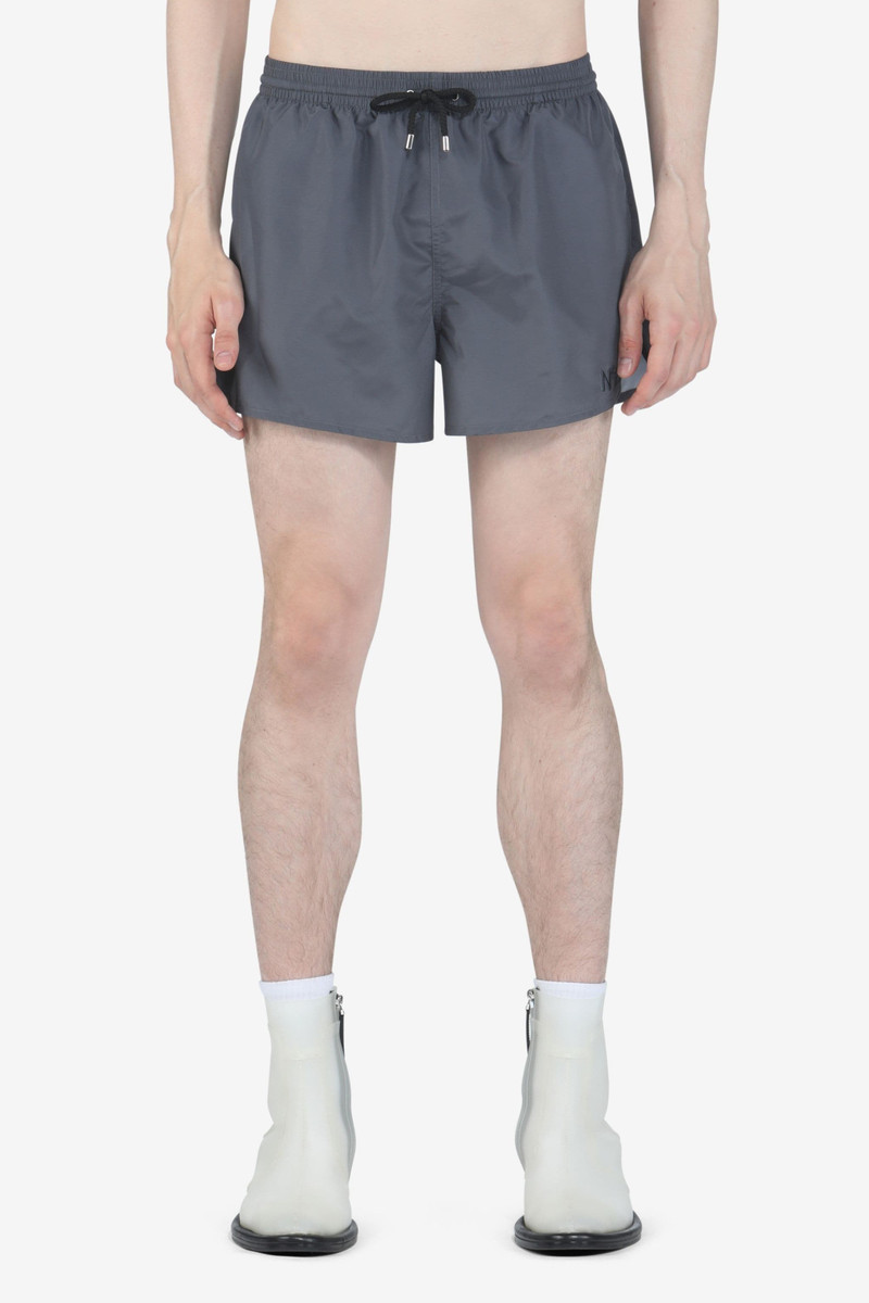 PEACH-APPLIQUÉ SWIM SHORTS 1