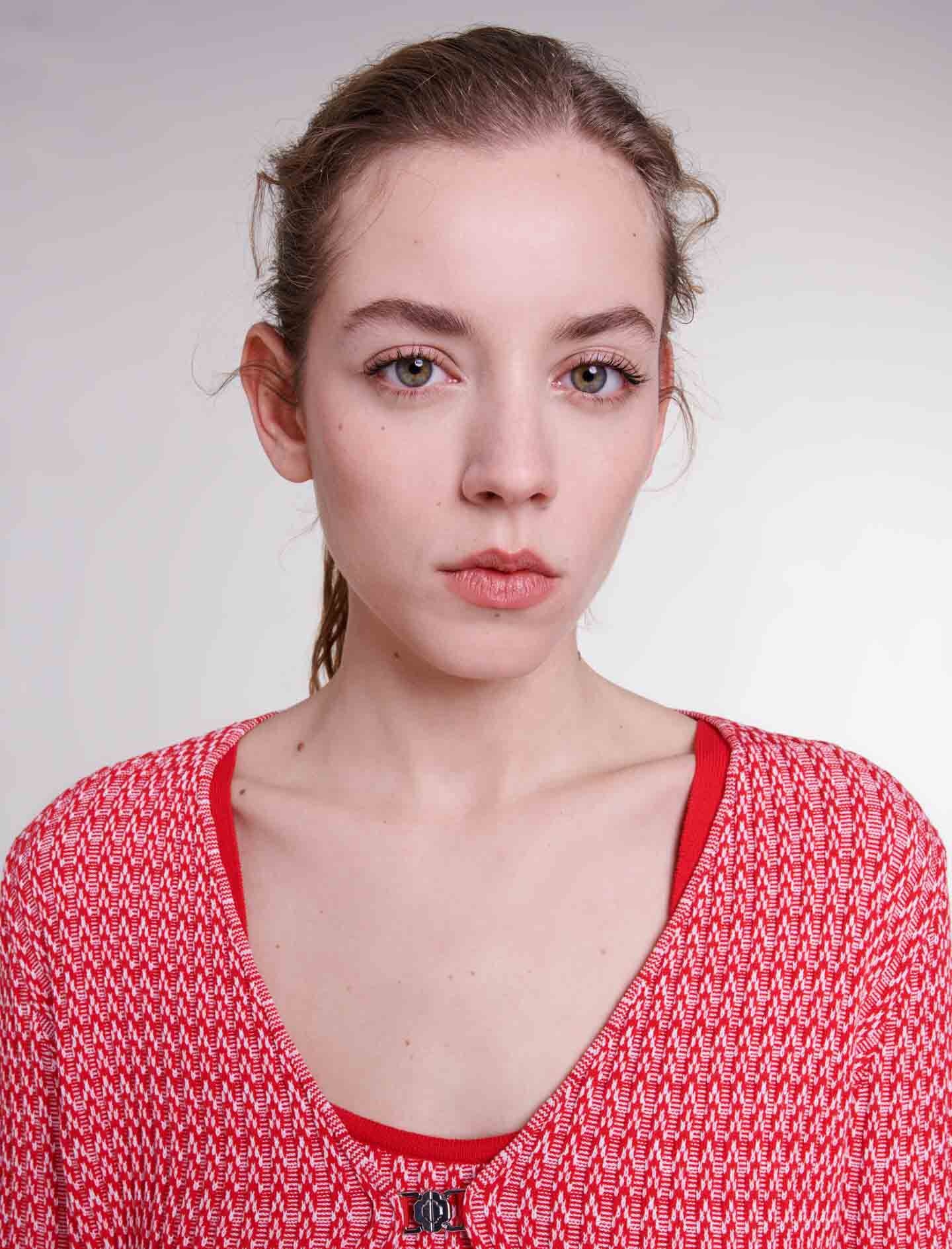 Herringbone knit twin set - 6