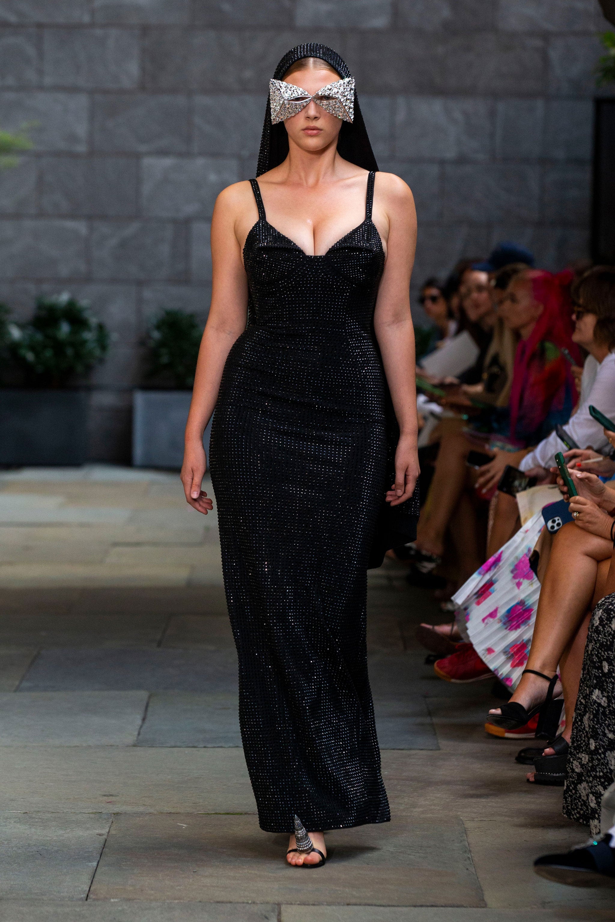 CRYSTAL EMBELLISHED GOWN - 5